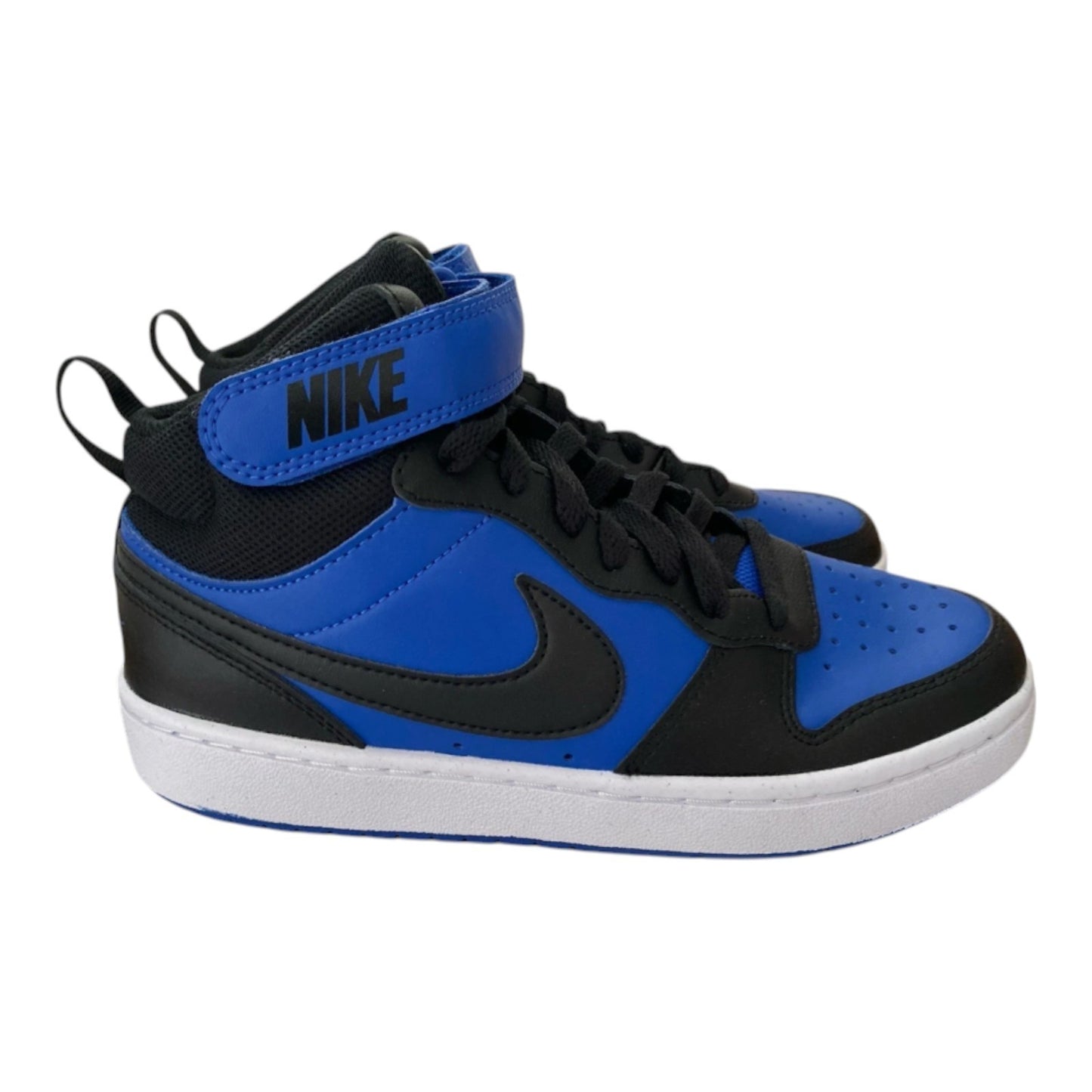 Nike Court Borough Mid 2 |  Game Royal/Black - White | Size 4Y | CD7782-404