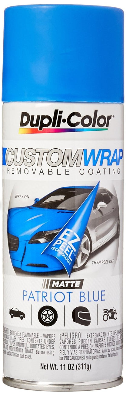 Dupli-Color ECWRC7967 Custom Wrap Matte Removable Automotive Paint – Patriot Bl