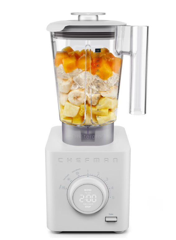 NEW Chefman Obliterator 48 oz Blender w/ Travel Jar Smoothie Maker Ice Crusher