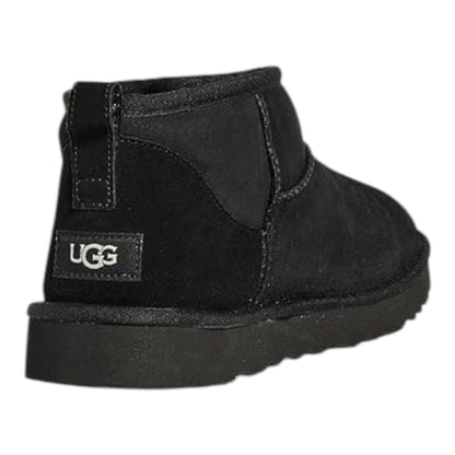 UGG CLASSIC ULTRA MINI BLACK FUR SUEDE COMFORT MEN'S BOOTS SIZE US 11/UK 10 NEW