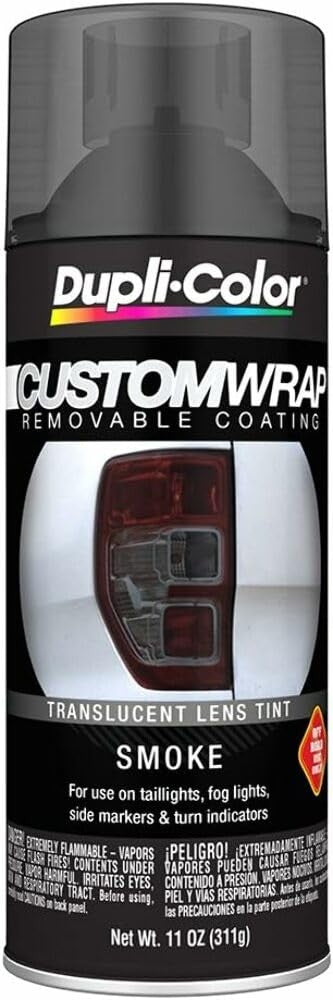 Dupli-Color ECWRC8157 Custom Wrap Lens Tint Removable Automotive Paint - Smoke