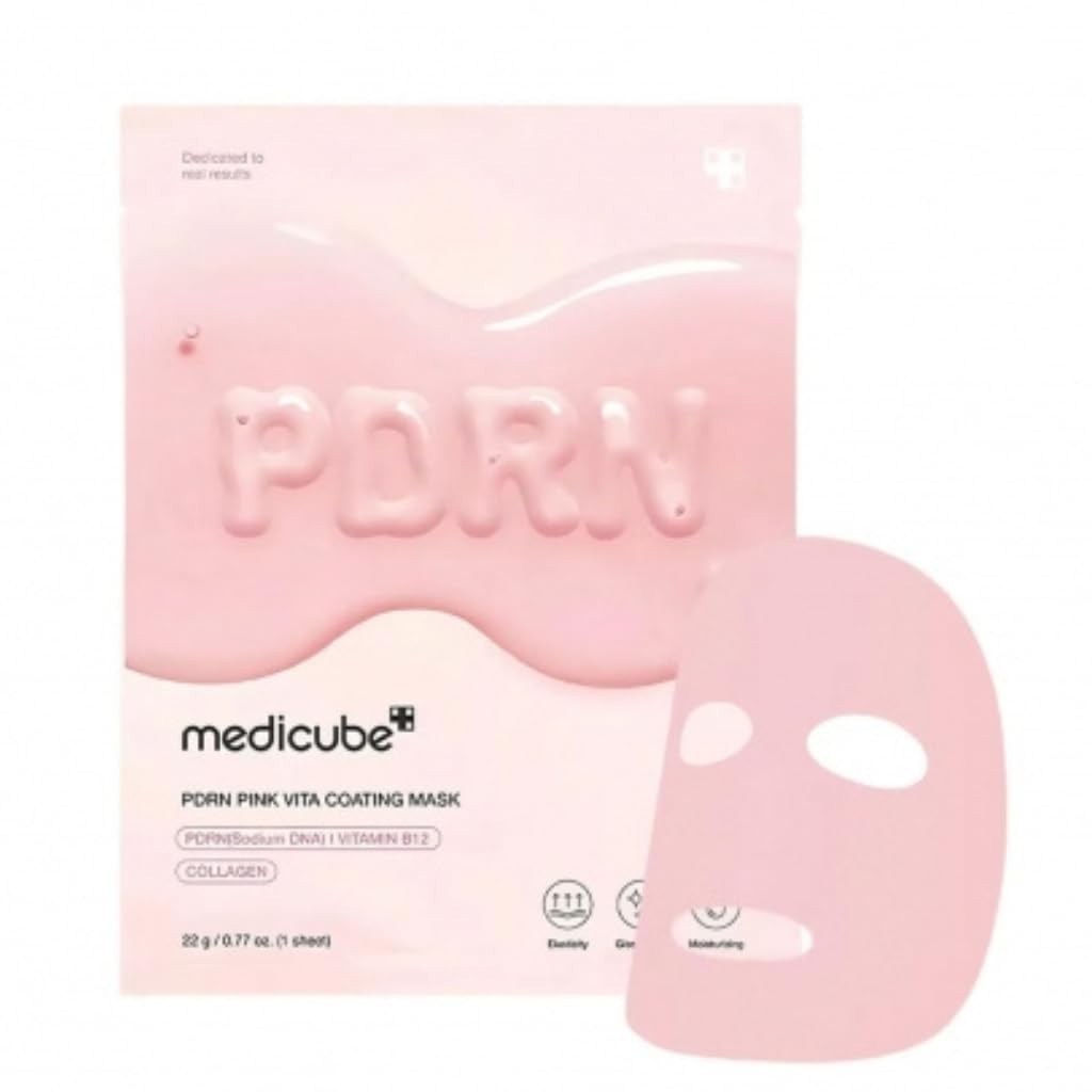 medicube Salmon DNA PDRN Pink Vita Coating Mask - 1pcs - Hydration & Firming