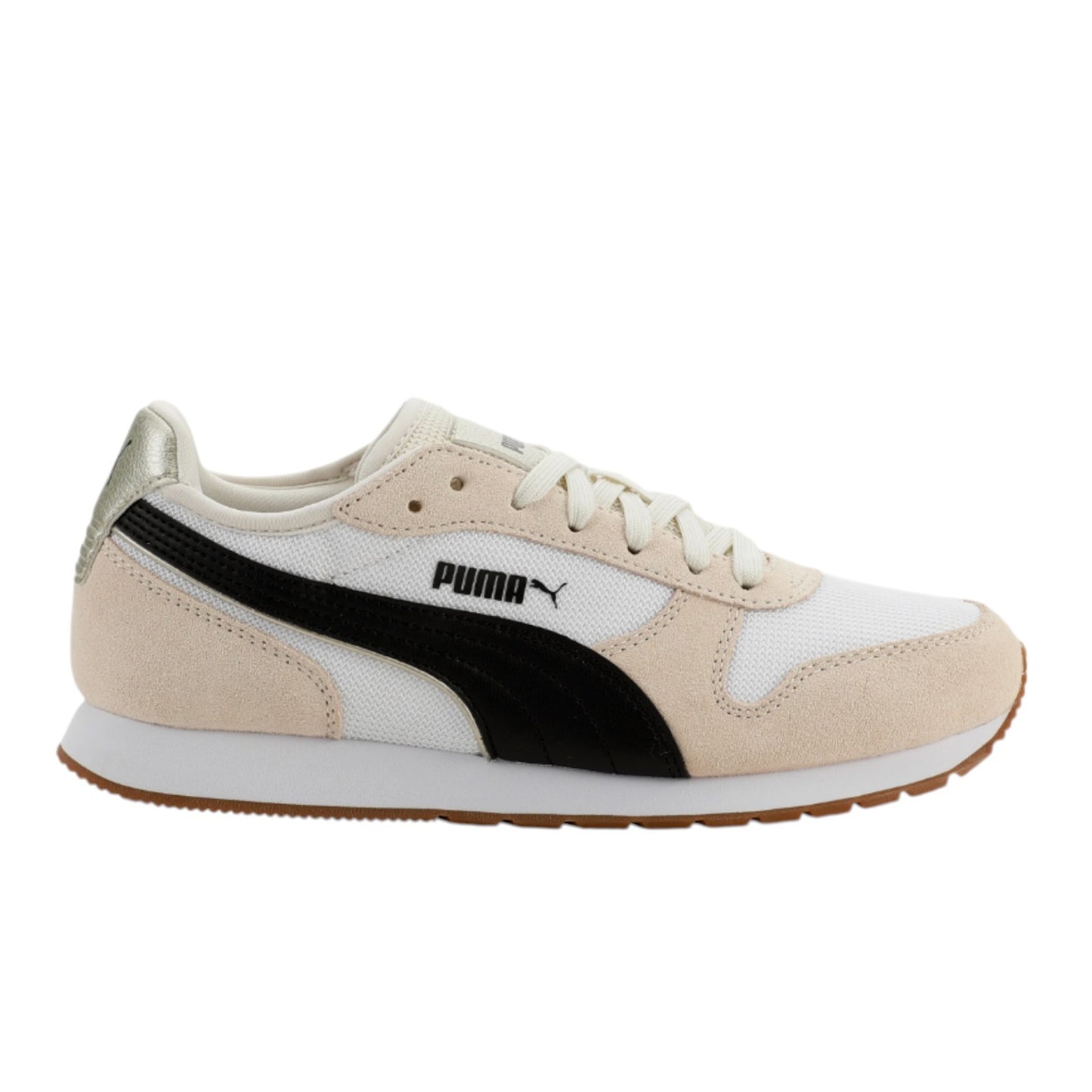 Puma Women's Jogger Sneaker Running Walking Athletic Shoes Lace Up Cream / Green