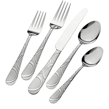 International Silverware Garland Frost 67 Pc. Flatware Set, Service for 12 NEW