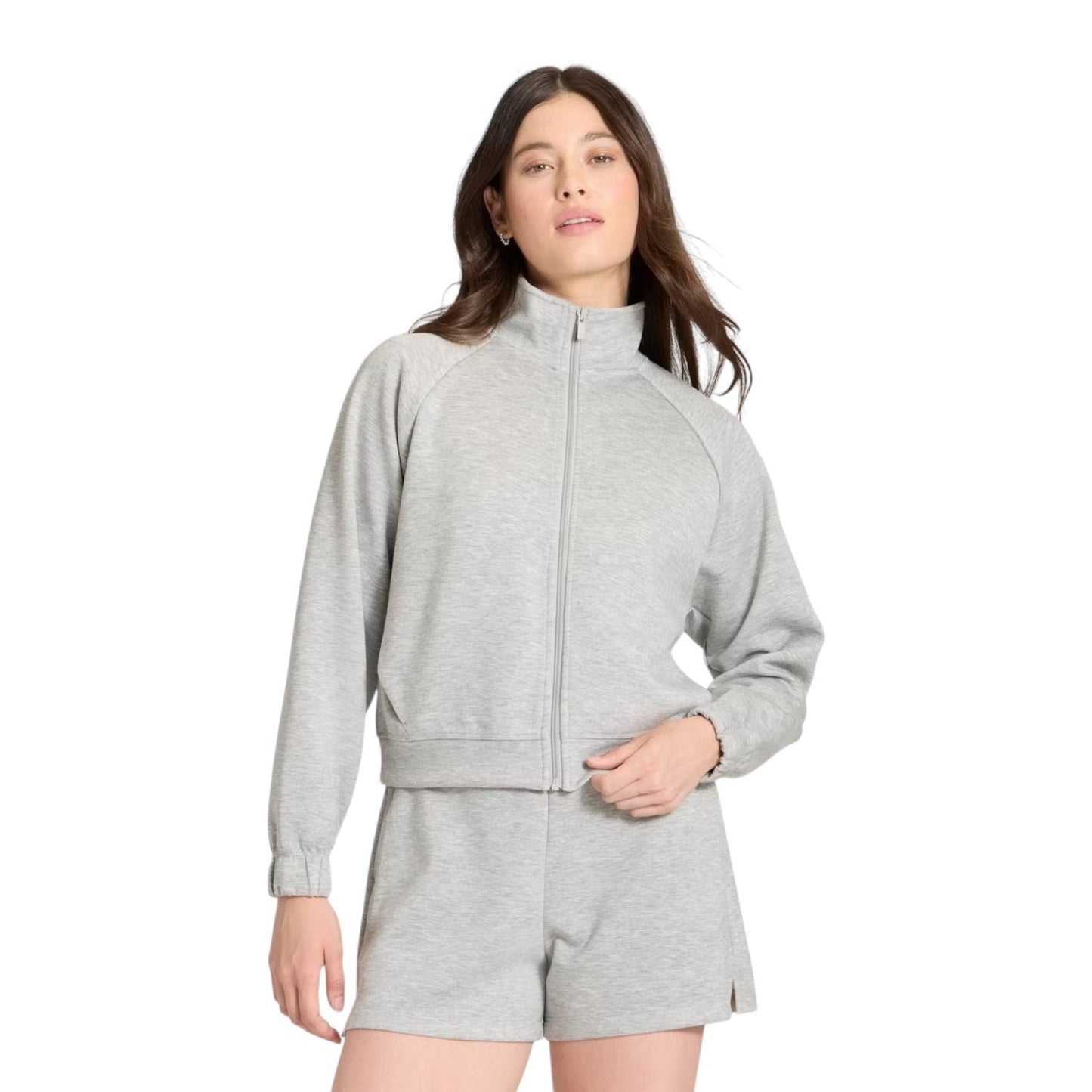 Women Airy Sleek Ribbed Full Zip Jacket - All In Motion