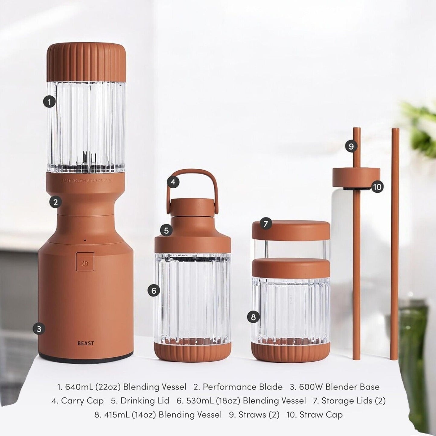 BEAST Mini Blender Plus Bundle (TERRA COLOR) - NEW