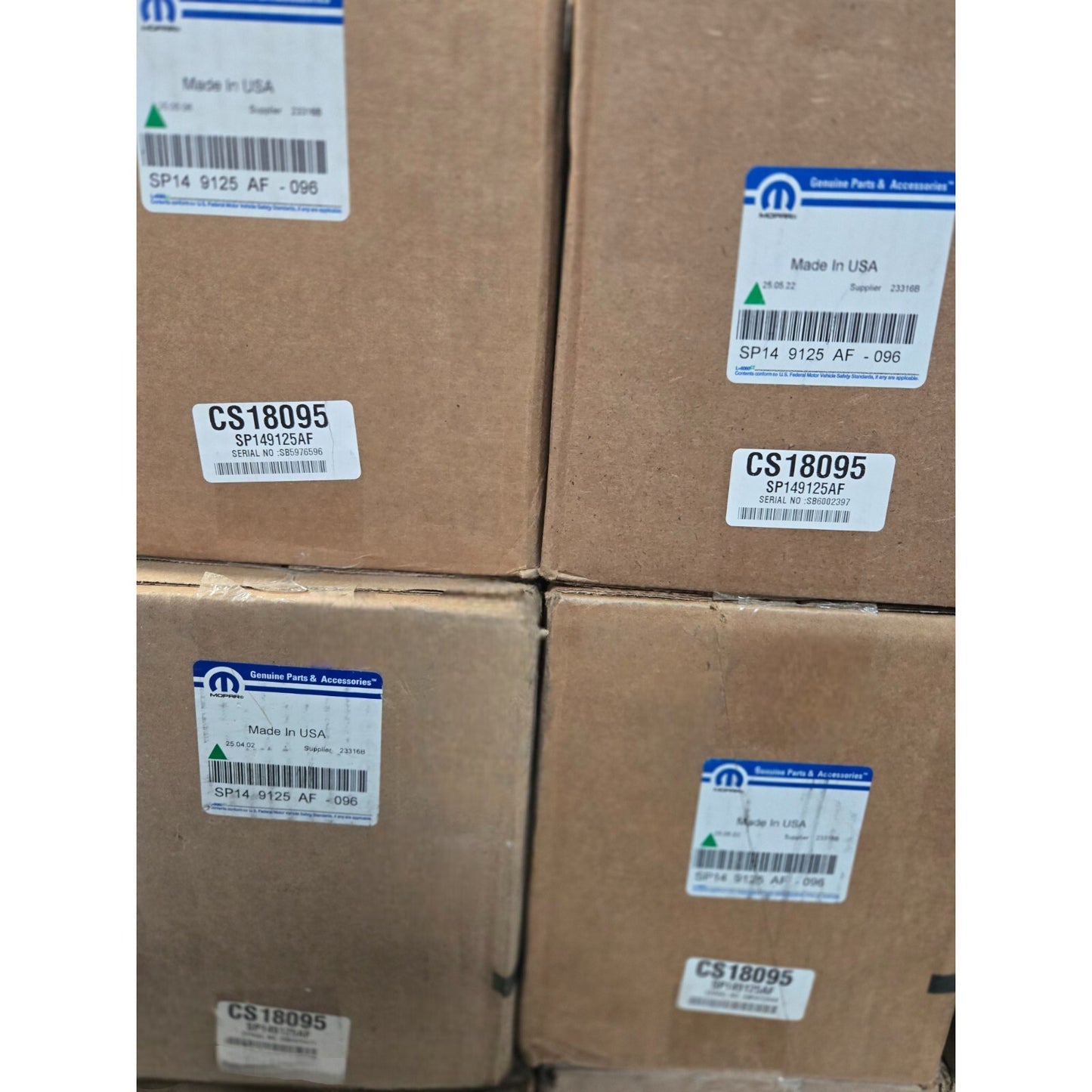 11-24 Jeep Iridium Spark Plugs 3.6L ENGINE PENTASTAR SP149125AF (8pcs) OEM MOPAR