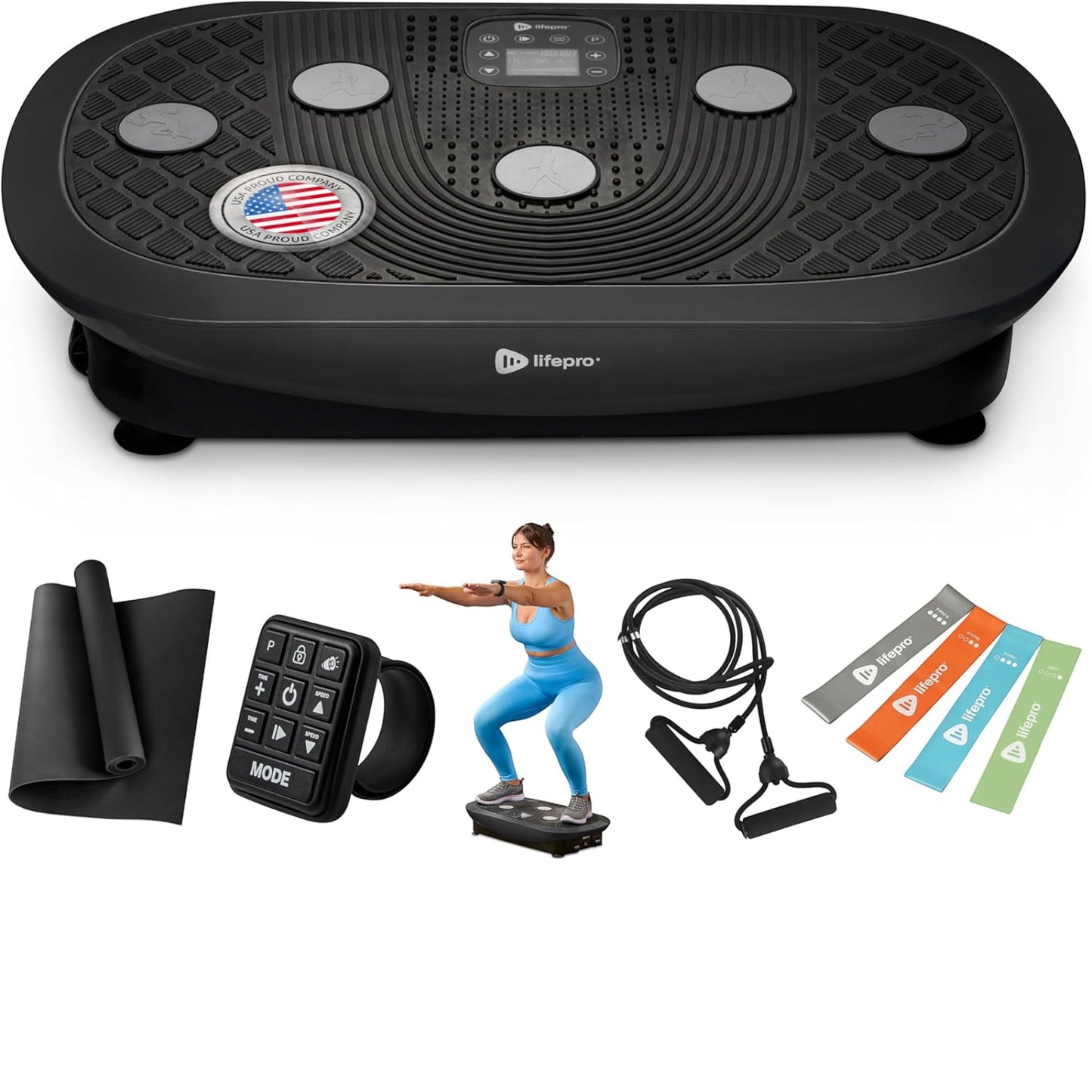 LifePro Rumblex Plus 4D Vibration Plate Exercise Machine | Whole Body Fitness