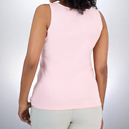 Style & Co Women's Cotton Scalloped V-Neck Sleeveless Top NWT