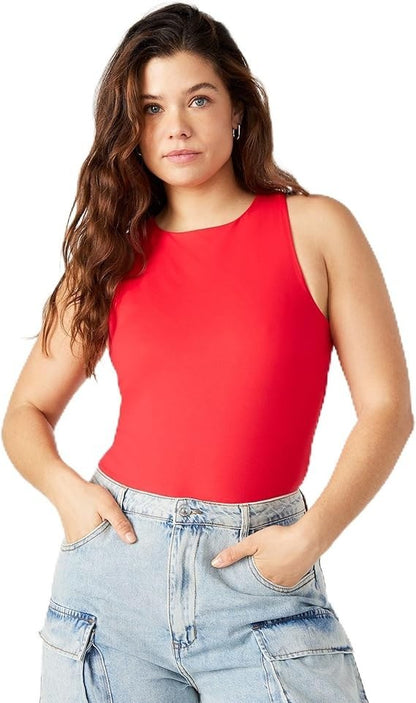 Steve Madden Nico Bodysuit Women's - Sleeveless - Red - NEW - NWT - BN105847