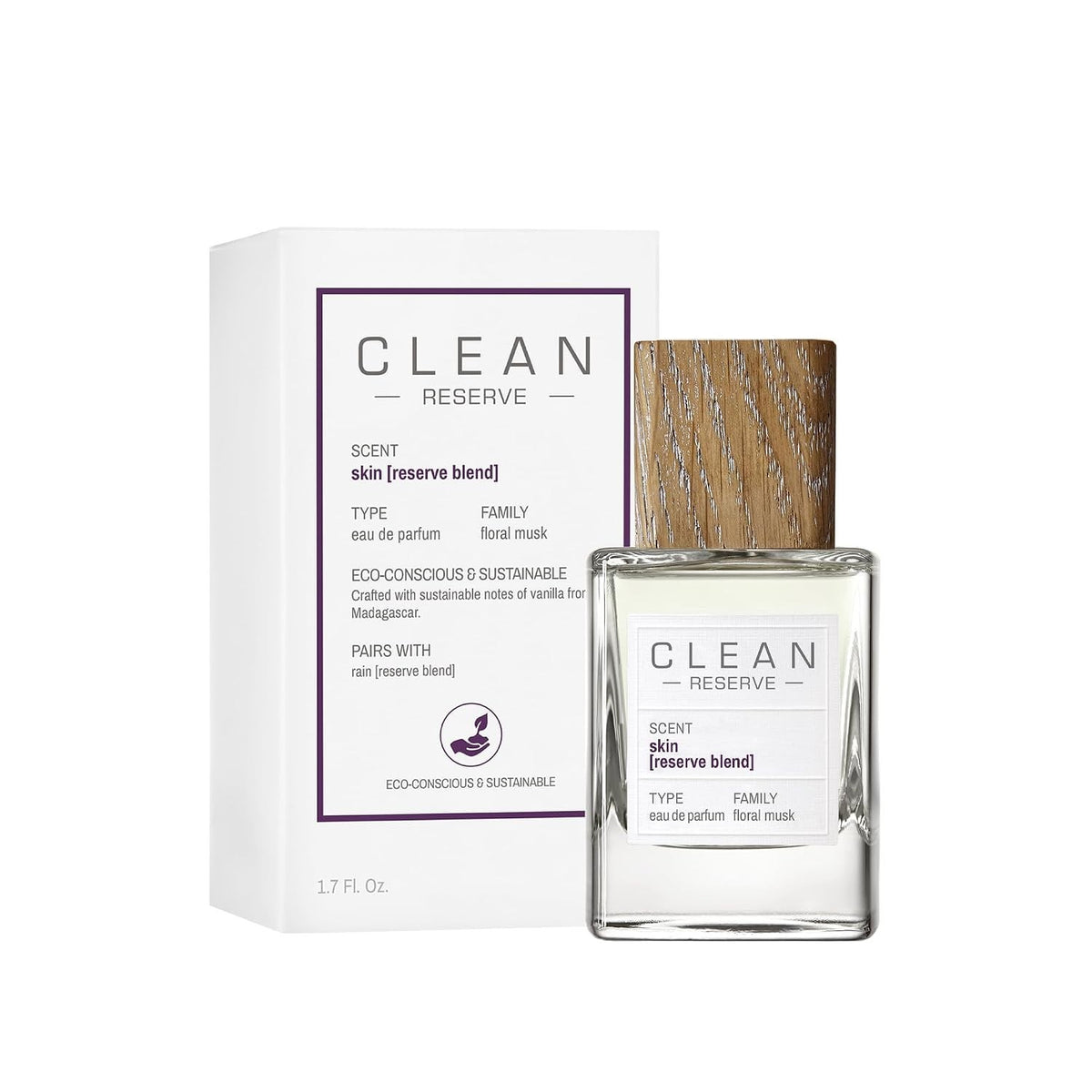 Clean Reserve SKIN (Reserve) Eau de Parfum Spray 1.7 OZ SEALED Clean Beauty