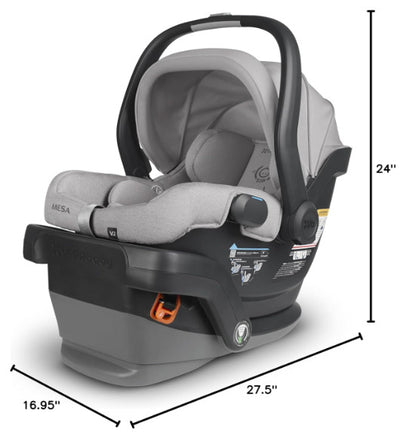 UPPAbaby MESA V2 Infant Seat- Stella (Grey mélange) + Base for MESA/MESA V2