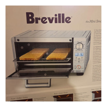 Brand New Breville 1800W Mini Smart Toaster Oven Stainless Steel BOV450XL