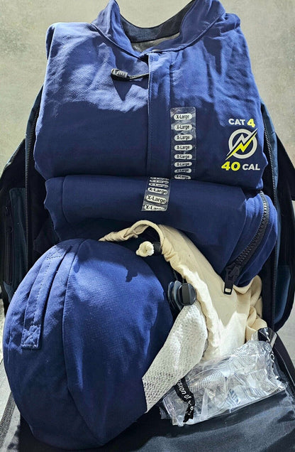 NSA Enespro AGP 40cal Arc Flash Kit w/ Lift Front Hood, No Gloves ARC40KITNG-XL