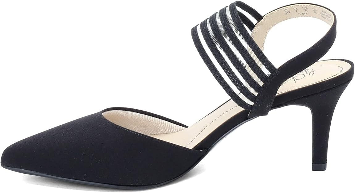 LifeStride Women's Sanya Pump, Black, 5 M US