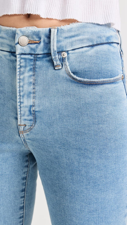 Blue670 Good Legs Crop Mini Boot Jeans