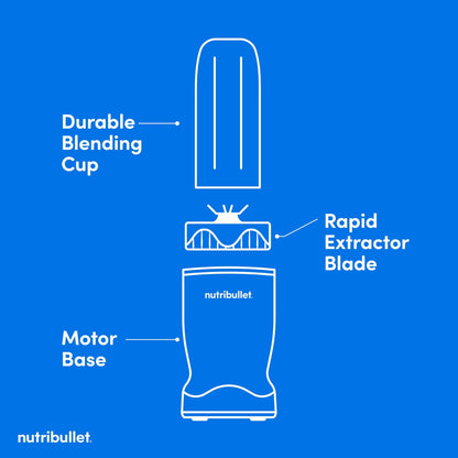 NutriBullet Turbo NB50400AK 1000W Matte Black Electric Personal Blender