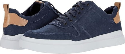 New Cole Haan Mens Grandpro Rally Canvas Court Sneakers - Black or Indigo