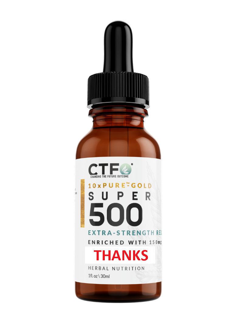 10xPURE GOLD SUPER 500 EXTRA-STRENGTH RELIEF HERBAL NUTRITION 30ML