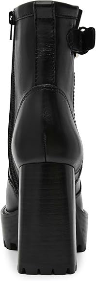 Steve Madden Women's Summit Ankle Boot Zip Boots Black