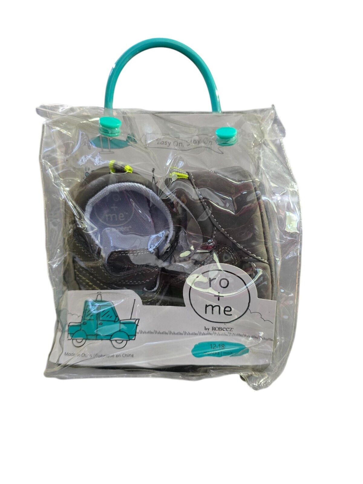 ro+me Baby Boy's Grey/Fisherman Sandals, 12-18 Months