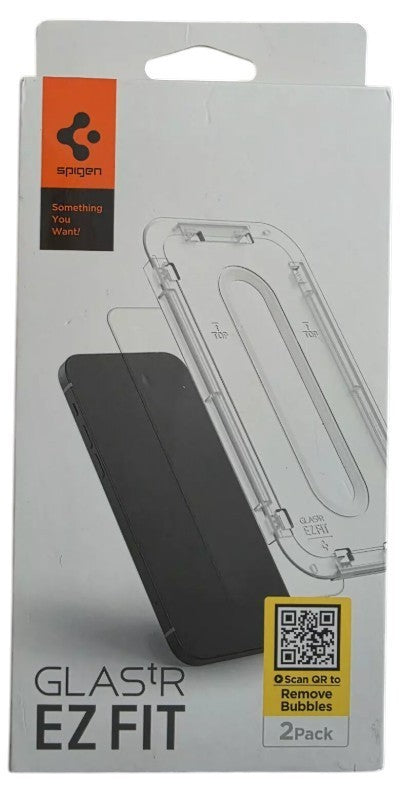 Spigen Tempered Glass Screen Protector for iPhone 16 Plus/iPhone 15 Plus-2 Pack