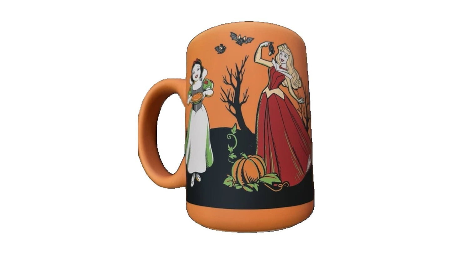 Disney Halloween Princess Soft Touch Mug Ariel, Snow White, Jasmine, Aurora