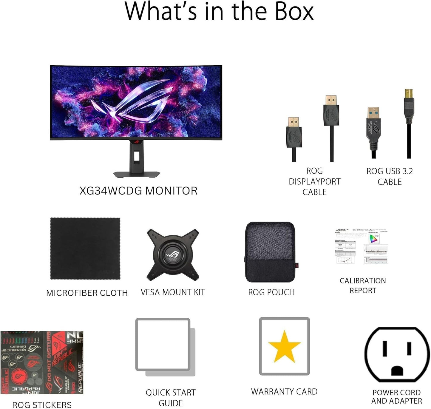 ASUS ROG Strix OLED XG34WCDG Monitor – 34-inch 3440x1440, 175Hz (Above 144Hz)