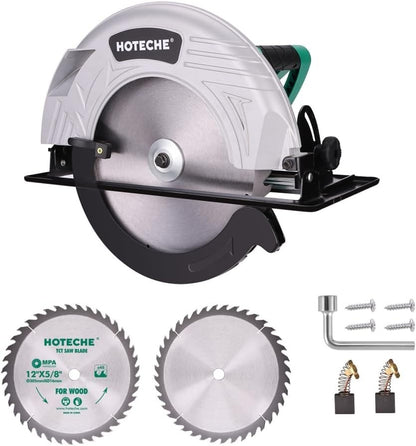 Hoteche Circular Saw 4-HP Compact Portable Table Saw with Saw Blade 10 & 12 inch
