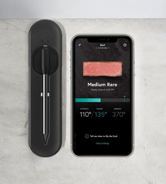 Yummly Smart Meat Thermometer with Wireless Bluetooth Connectivity, Black