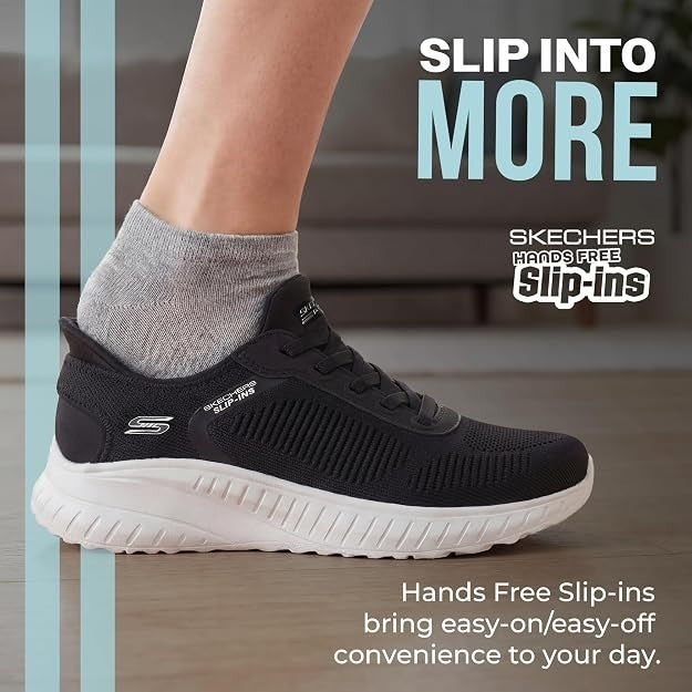 Skechers Women's Hands Free Slip-Ins: Bobs Sport Squad Chaos-Current Muse Sneake