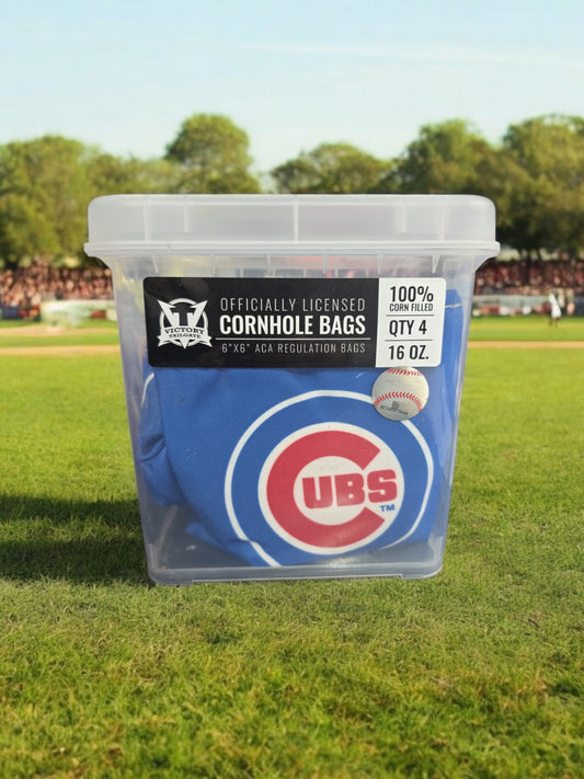 Victory Tailgate Chicago Cubs 100% Corn Filled Bags (4) 16oz-Blue