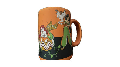 Disney Halloween Princess Soft Touch Mug Ariel, Snow White, Jasmine, Aurora