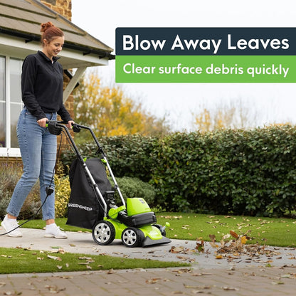 GreenSweep Vac & Blow Compact 3 In 1 Vacuum, Blower & Mulcher For Small Yards