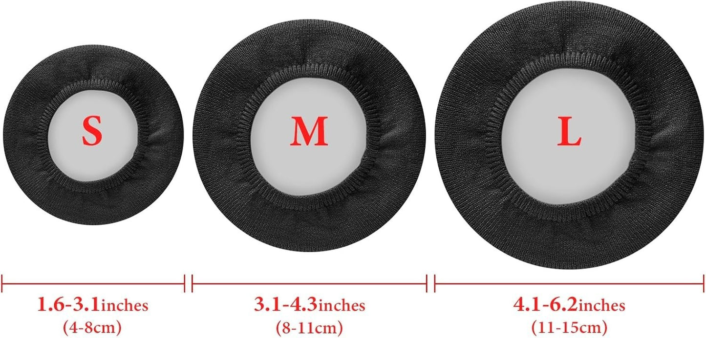 Geekria 2 Pairs Knit Headphones Ear Covers - Product Safety Certified - Red - M