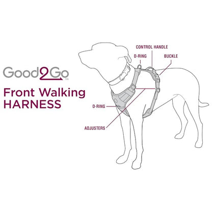 Good2Go Black Front Walking Dog Harness, Medium