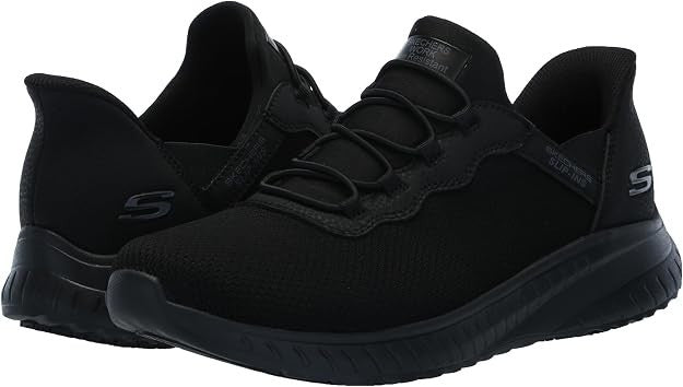 Skechers Women's Slip-ins Work Squad Chaos SR Jasul Shoes Black - 108194