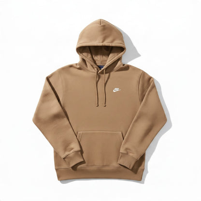 Nike Club Pullover Fleece Hoodie Parachute Beige Men's Size Large FN3859 297
