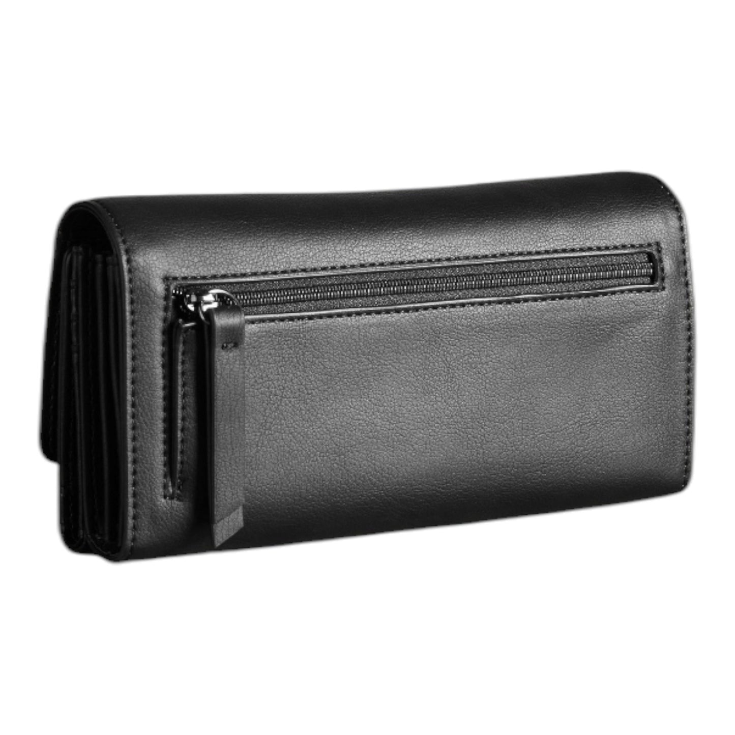 🔥 Simply Vera Vera Wang Lin Bar Flap Wallet in Black ⏩ Same Day Shipping  🔥