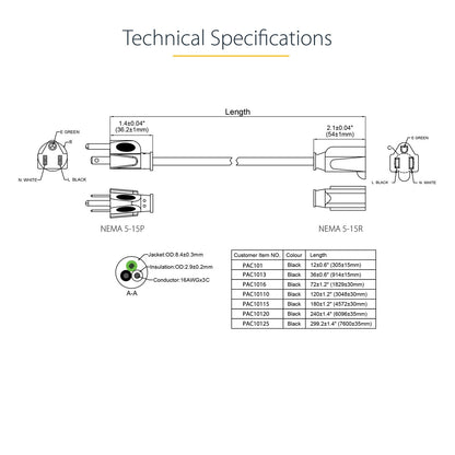 Standard Power Cable
