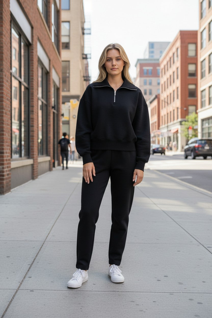 Old Navy Bounce Fleece Half-Zip Pullover Sweatshirt in Black or Brown, All Sizes