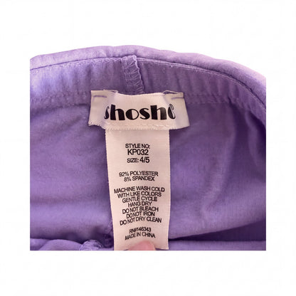 ShoSHo Little Girls Light Purple Flare Soft Pants Size 4/5