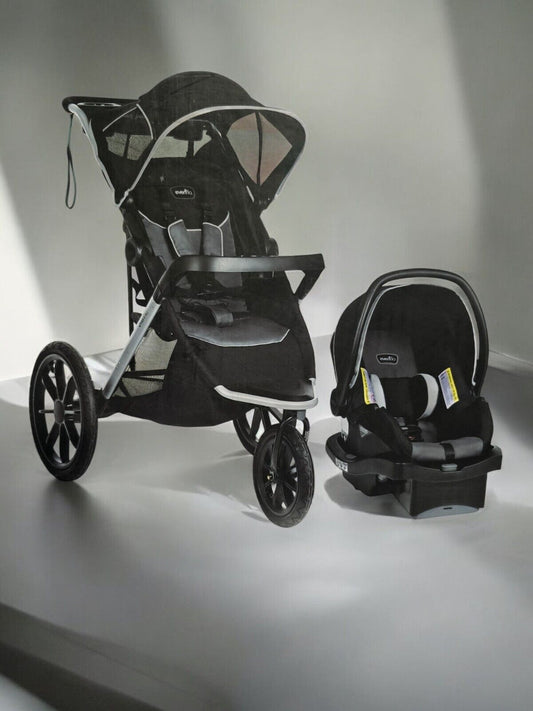 Evenflo Victory Plus Jogging Travel System w/LITEMAX 35 Rear-Facing Car Seat