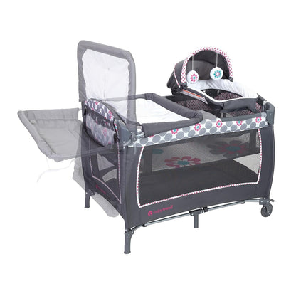 Nursery Center Playard Baby Trend Lil Snooze Deluxe II Daisy Dots - PY86B63C