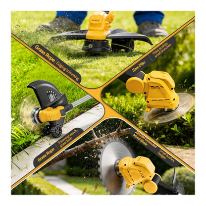 GEVEELIFE Brushless Electric Weed Wacker String Trimmer Weed Eater and Edger 15"
