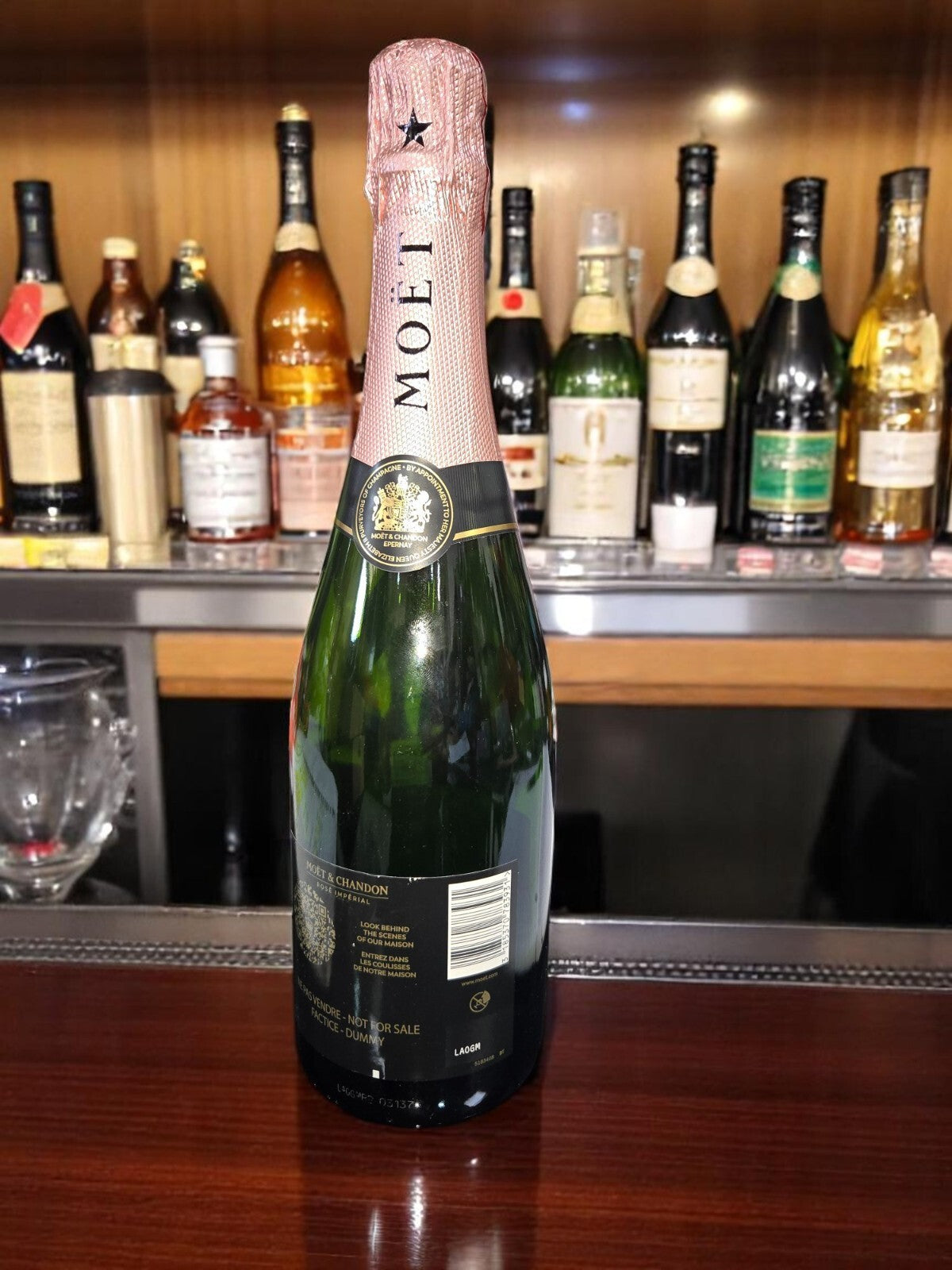 Moet & Chandon Rose Imperial Champagne Dummy Empty Bottle Prop 750ml