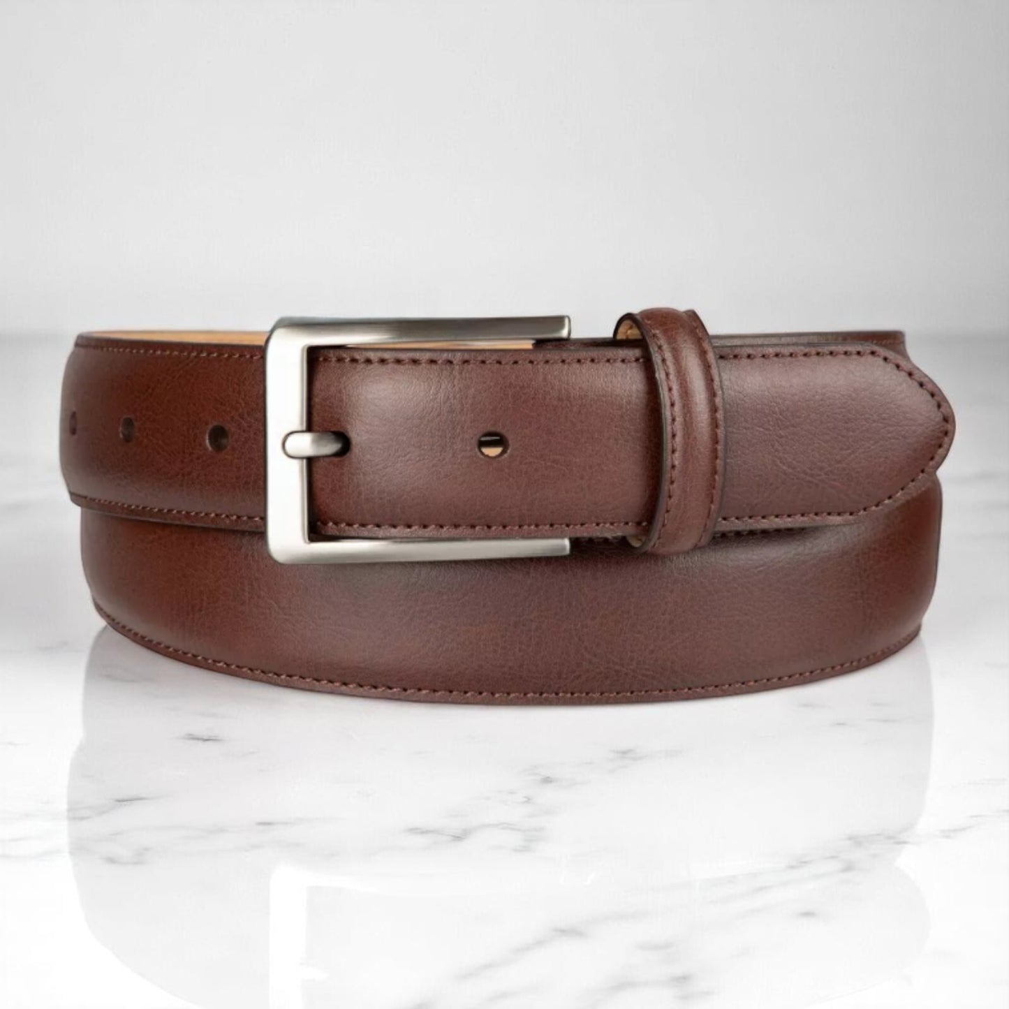 Haggar H26 Men's Leather Belt Black or Brown Size M and L NEW