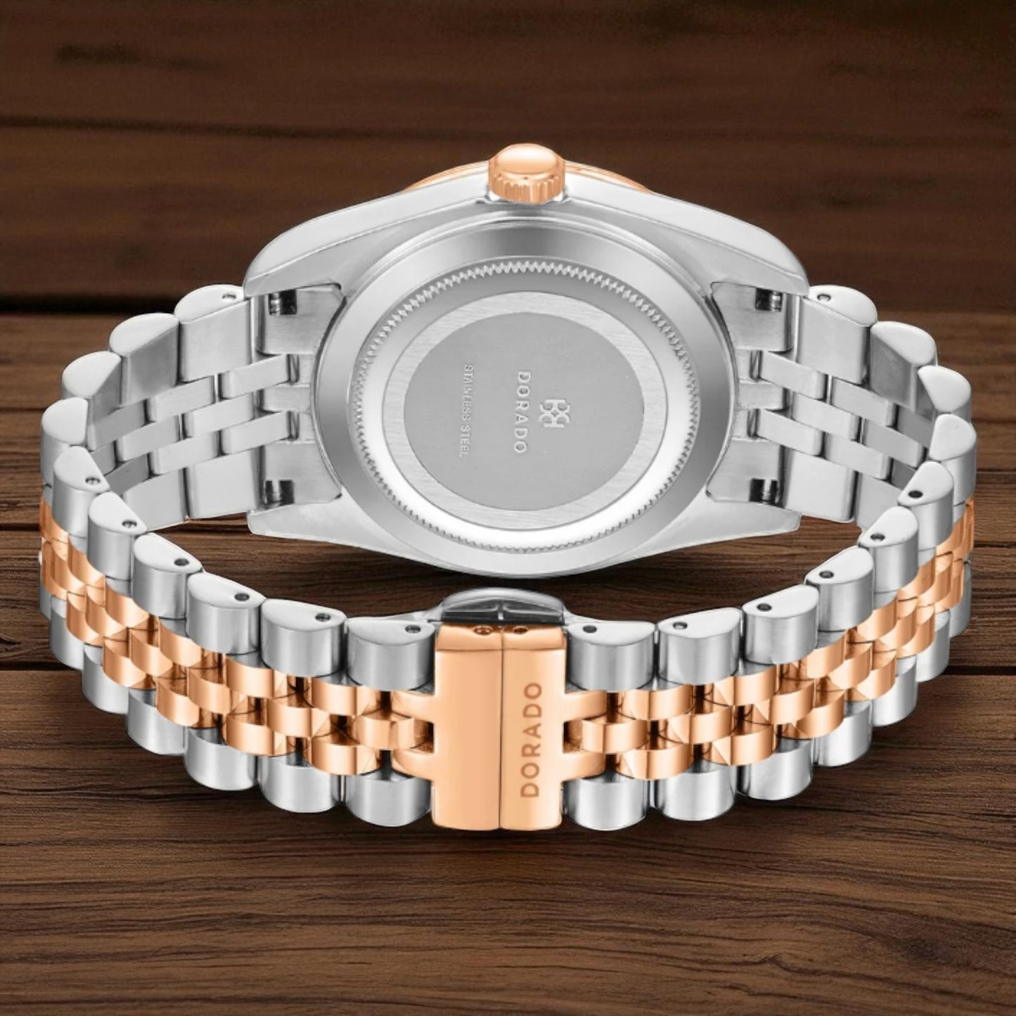 DORADO Rose Two Tone Timeless Watch | Chocolate | 31mm | Automatic Movement