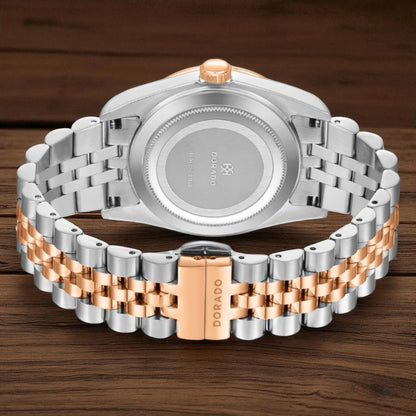 DORADO Rose Two Tone Timeless Watch | Chocolate | 31mm | Automatic Movement