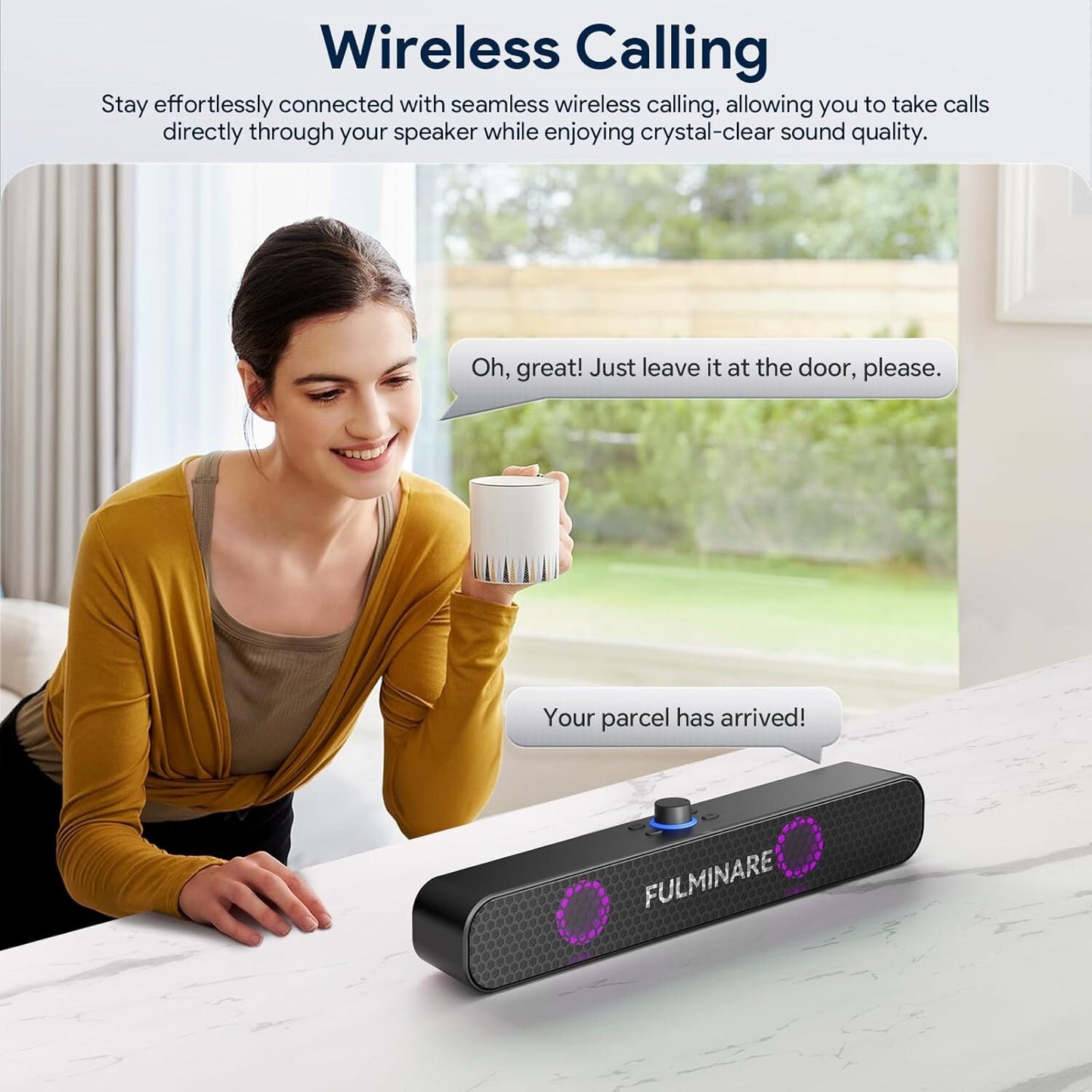 FULMINARE Bluetooth Speaker with 26W HD Sound, Portable Speaker